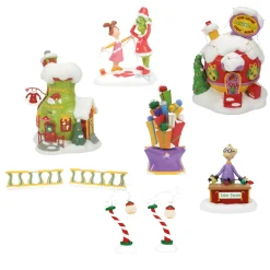 Hot The Jolly Christmas Shop Department 56 2024 Grinch Village Set