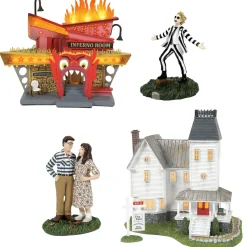 Sale The Jolly Christmas Shop Department 56 Beetlejuice Village 2024 4 Pc Set