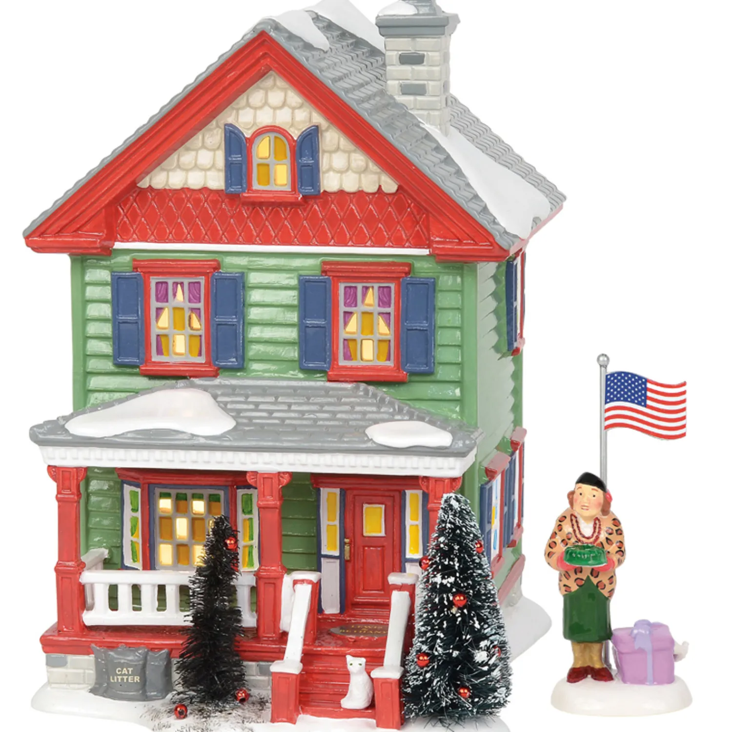 New The Jolly Christmas Shop Department 56 Christmas Vacation Village Aunt Bethany And House Set