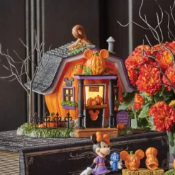Best The Jolly Christmas Shop Department 56 Disney Mickey's Pumpkintown Carving Studio 6012310