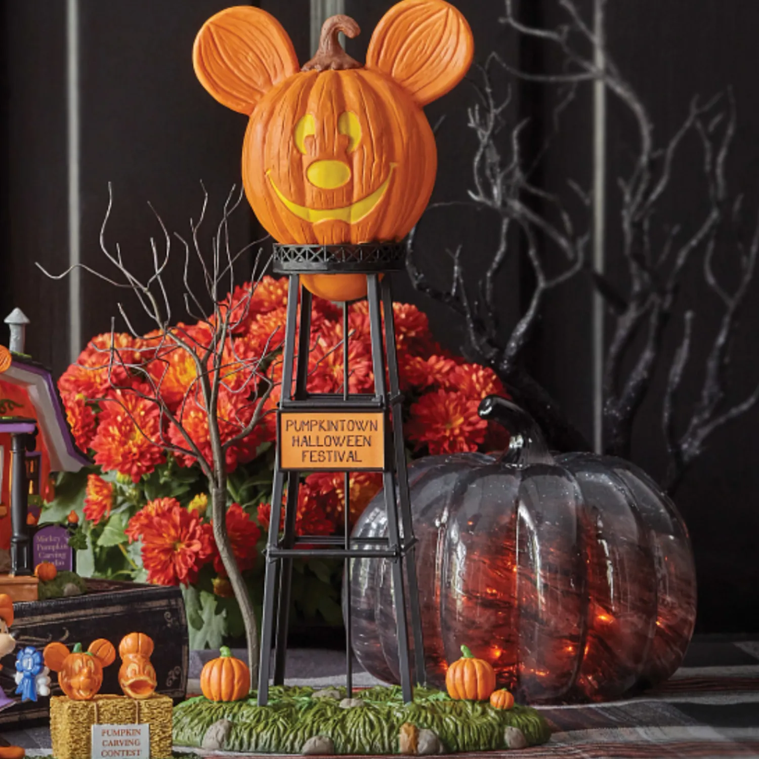 Outlet The Jolly Christmas Shop Department 56 Disney Mickey's Pumpkintown Water Tower 6012312