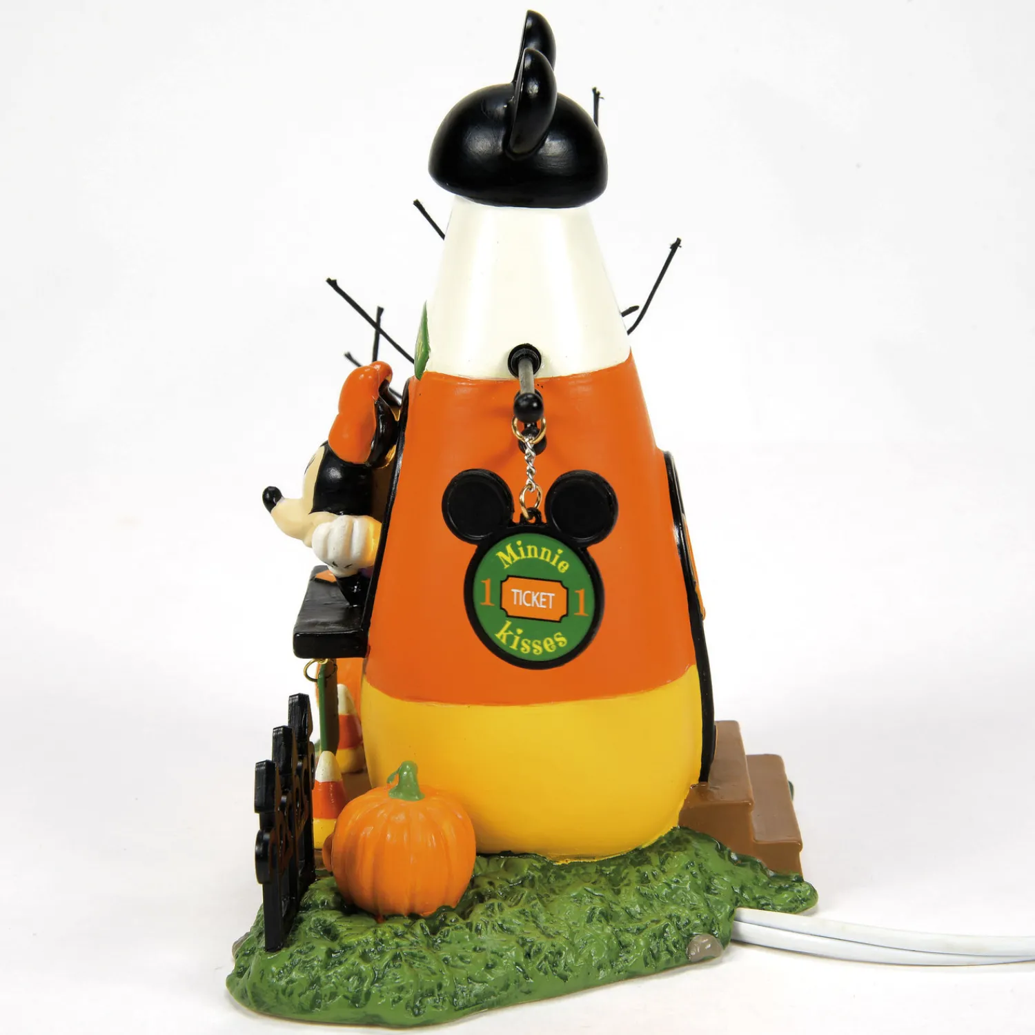 Clearance The Jolly Christmas Shop Department 56 Disney Mickey's Pumpkintown Village Minnie's Kissing Booth 6013680