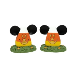 Best The Jolly Christmas Shop Department 56 Disney Mickey's Pumpkintown Candy Corn Topiaries 6013682