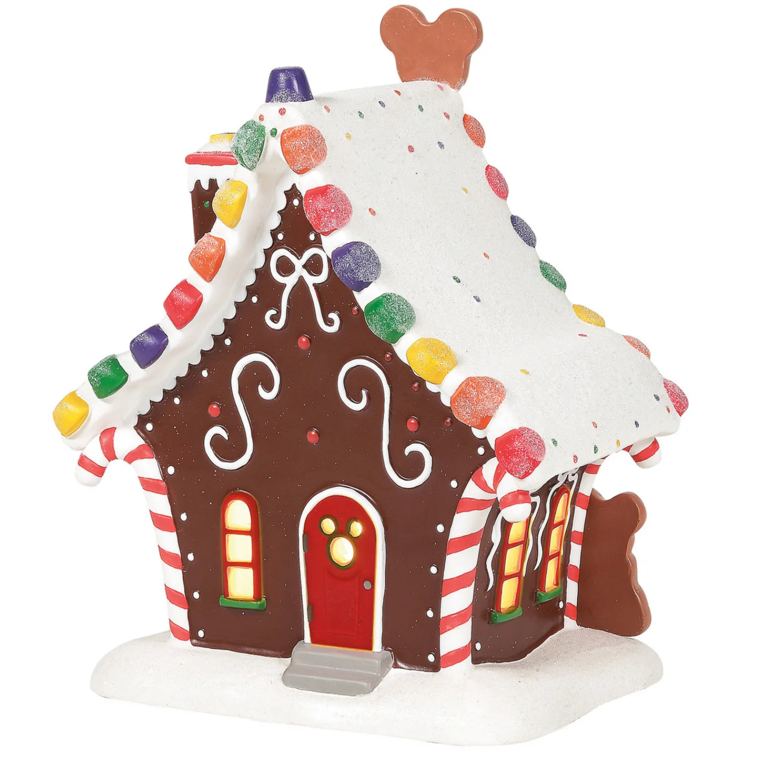 The Jolly Christmas Shop Department 56 Disney Village Mickey's Gingerbread House Building 6001317