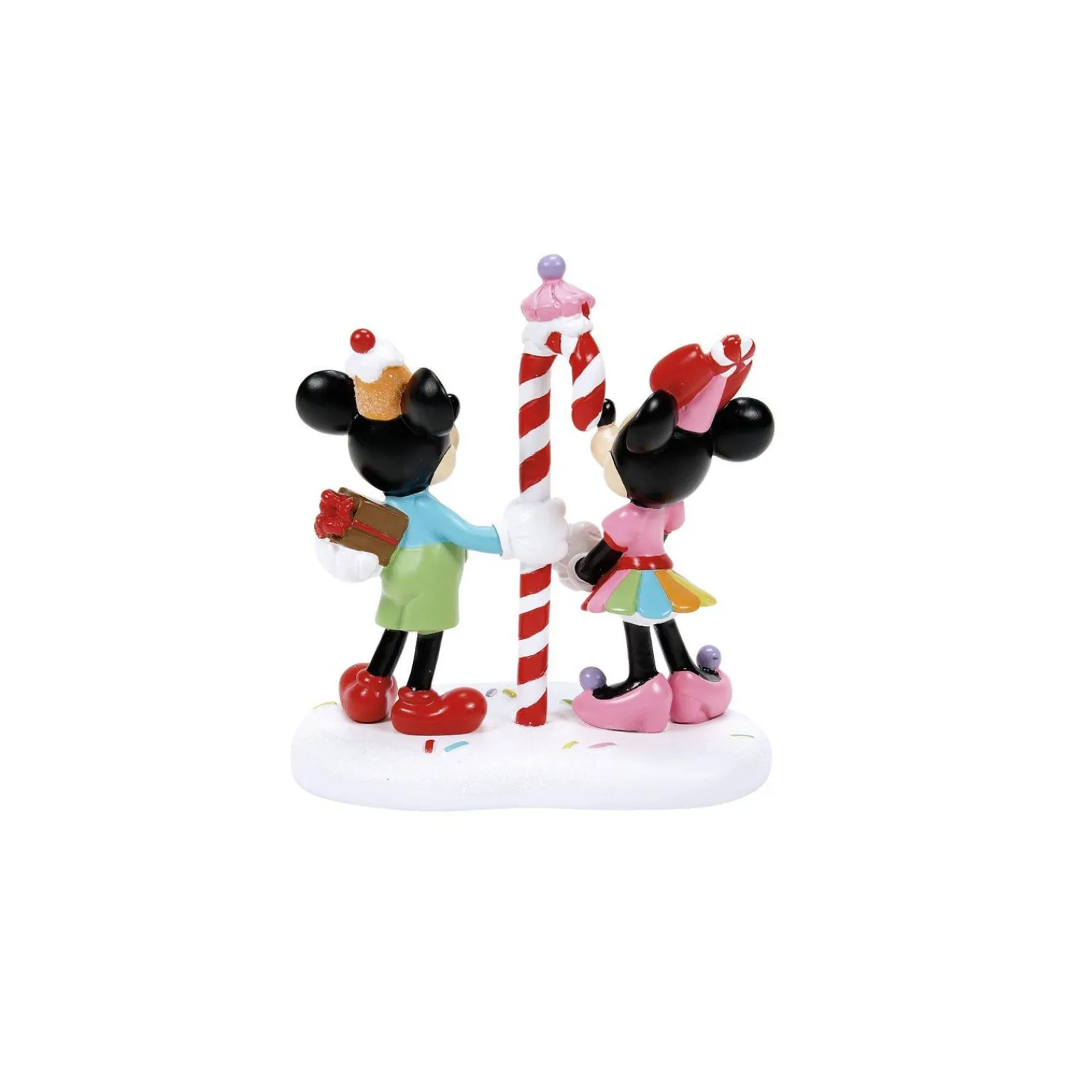 Hot The Jolly Christmas Shop Department 56 Disney Village Mickey & Minnie Share A Treat Figure 6013666