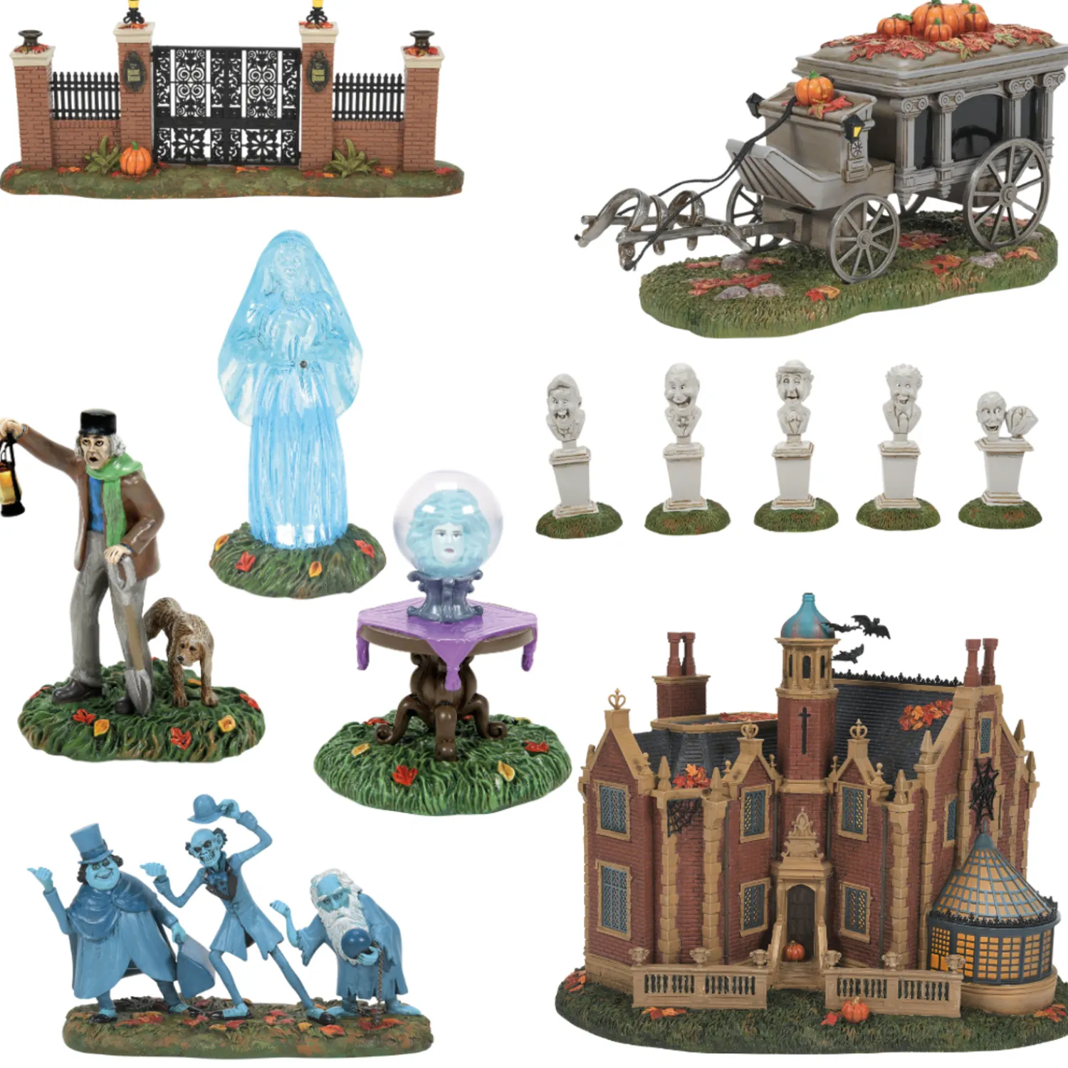 Best The Jolly Christmas Shop Department 56 Disney World Haunted Mansion Village 8 Pc Set