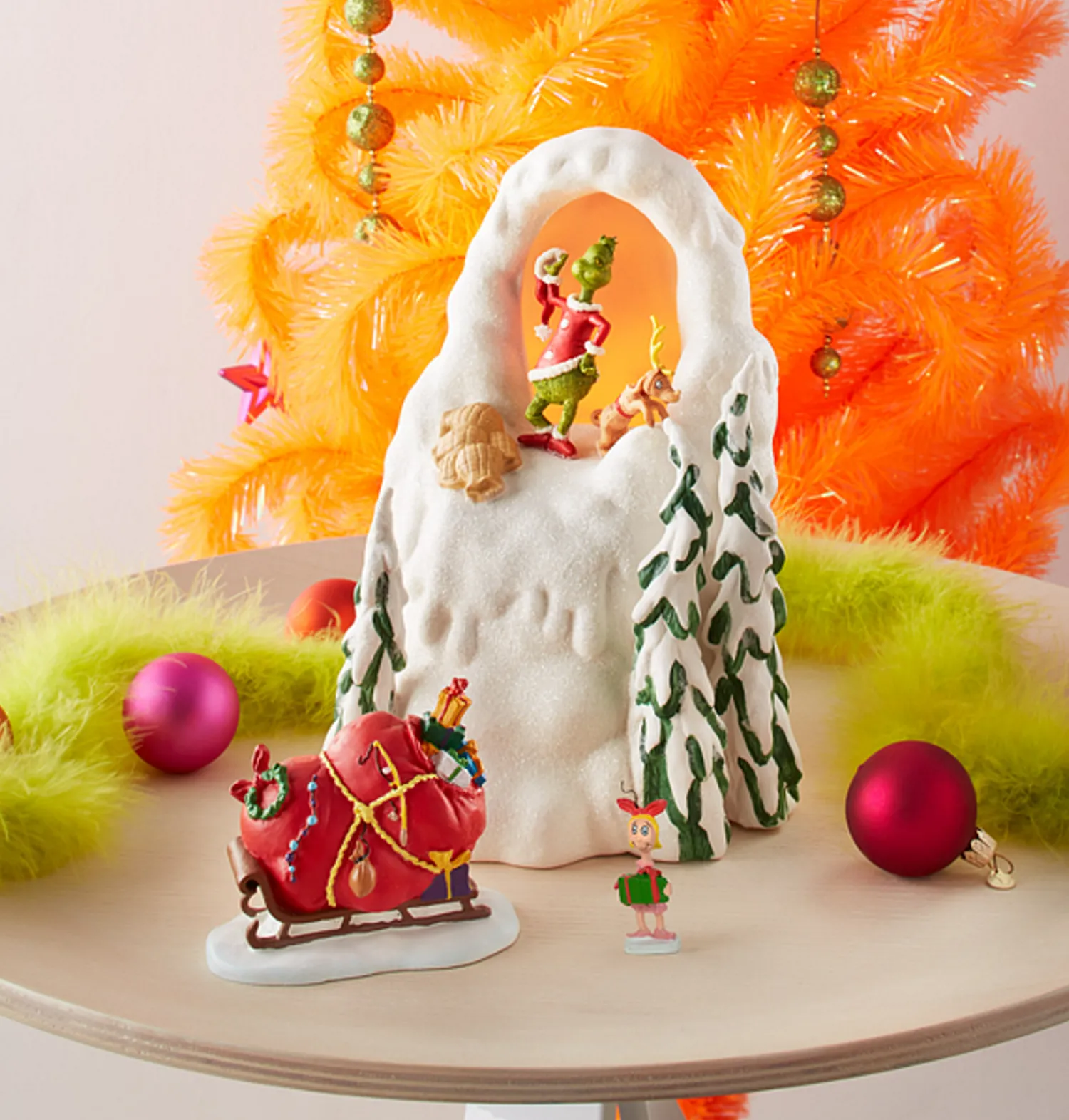 Discount The Jolly Christmas Shop Department 56 Grinch Village Mount Crumpit Building 4029621