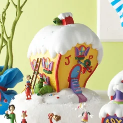 Discount The Jolly Christmas Shop Department 56 Grinch Village Cindy-Lou Who's House Building 803392
