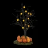 Sale The Jolly Christmas Shop Department 56 Halloween Village Lit Jack-O-Lantern Tree 4057631