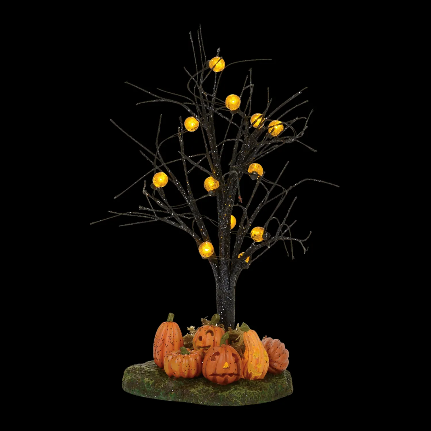 Sale The Jolly Christmas Shop Department 56 Halloween Village Lit Jack-O-Lantern Tree 4057631