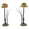 Discount The Jolly Christmas Shop Department 56 Halloween Village Creepy Village Street Signs 6007705