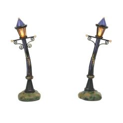 Sale The Jolly Christmas Shop Department 56 Halloween Village Purple Night Lights 6007714