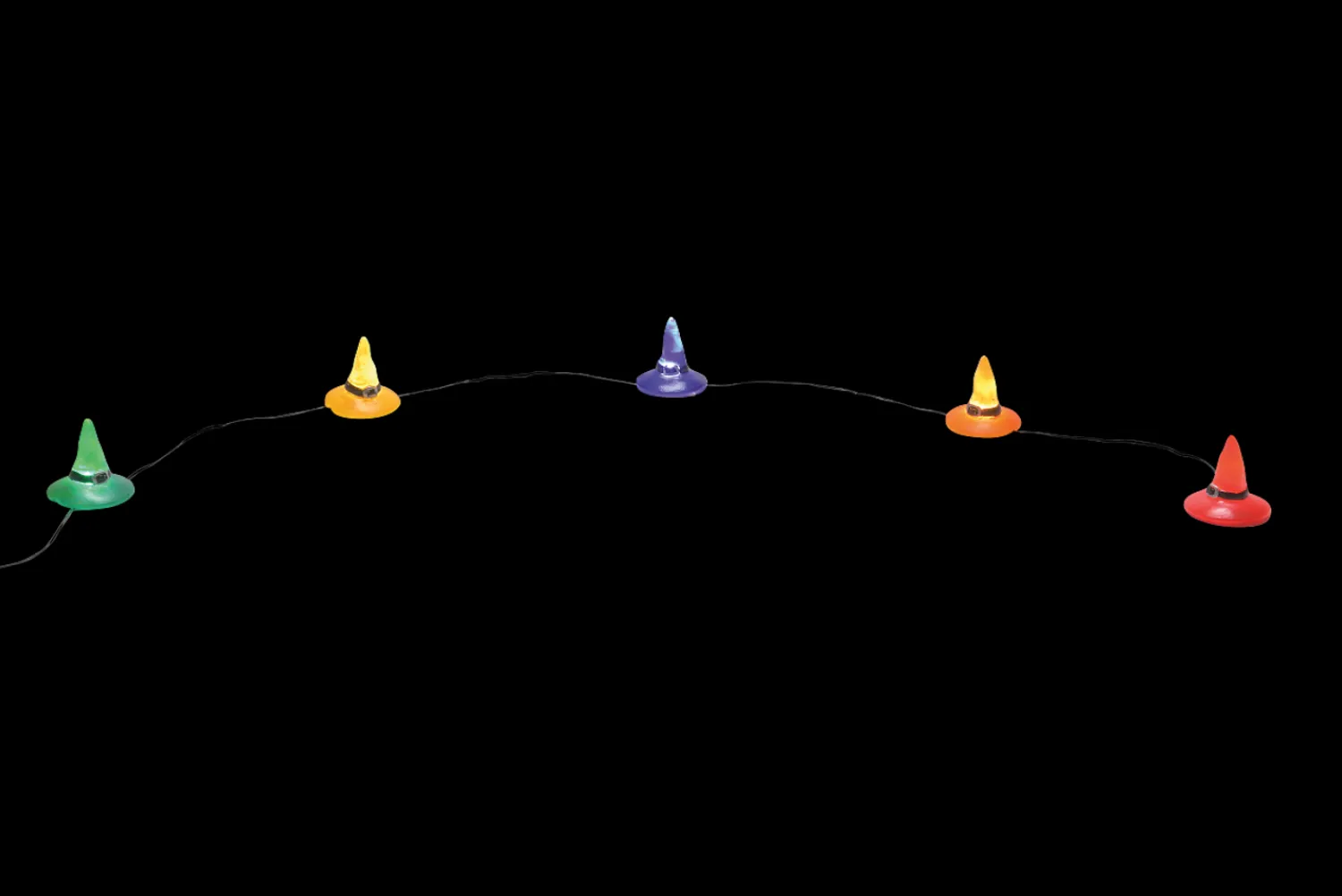The Jolly Christmas Shop Department 56 Halloween Village Lit Witch Hat String Of Lights 6009842