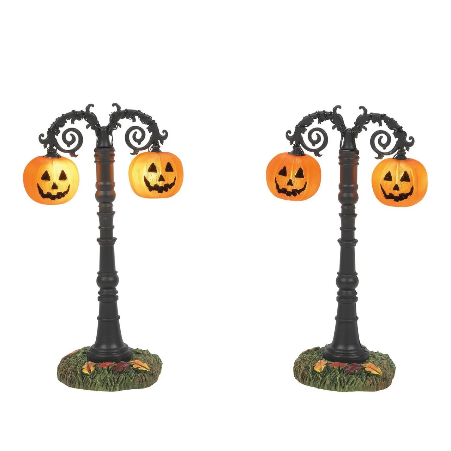 New The Jolly Christmas Shop Department 56 Halloween Village Hallows Eve Lit Street Lamps 6012281