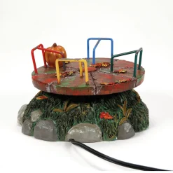 Sale The Jolly Christmas Shop Department 56 Halloween Village Scary Go-Round Animated Figure 6013644