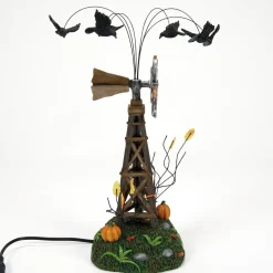 The Jolly Christmas Shop Department 56 Halloween Village Animated A Chill In The Air Weathervane 6013645