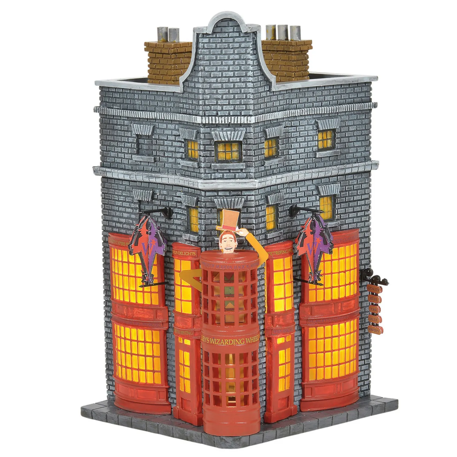 Sale The Jolly Christmas Shop Department 56 Harry Potter Village Weasleys' Wizard Wheezes Building 6005615