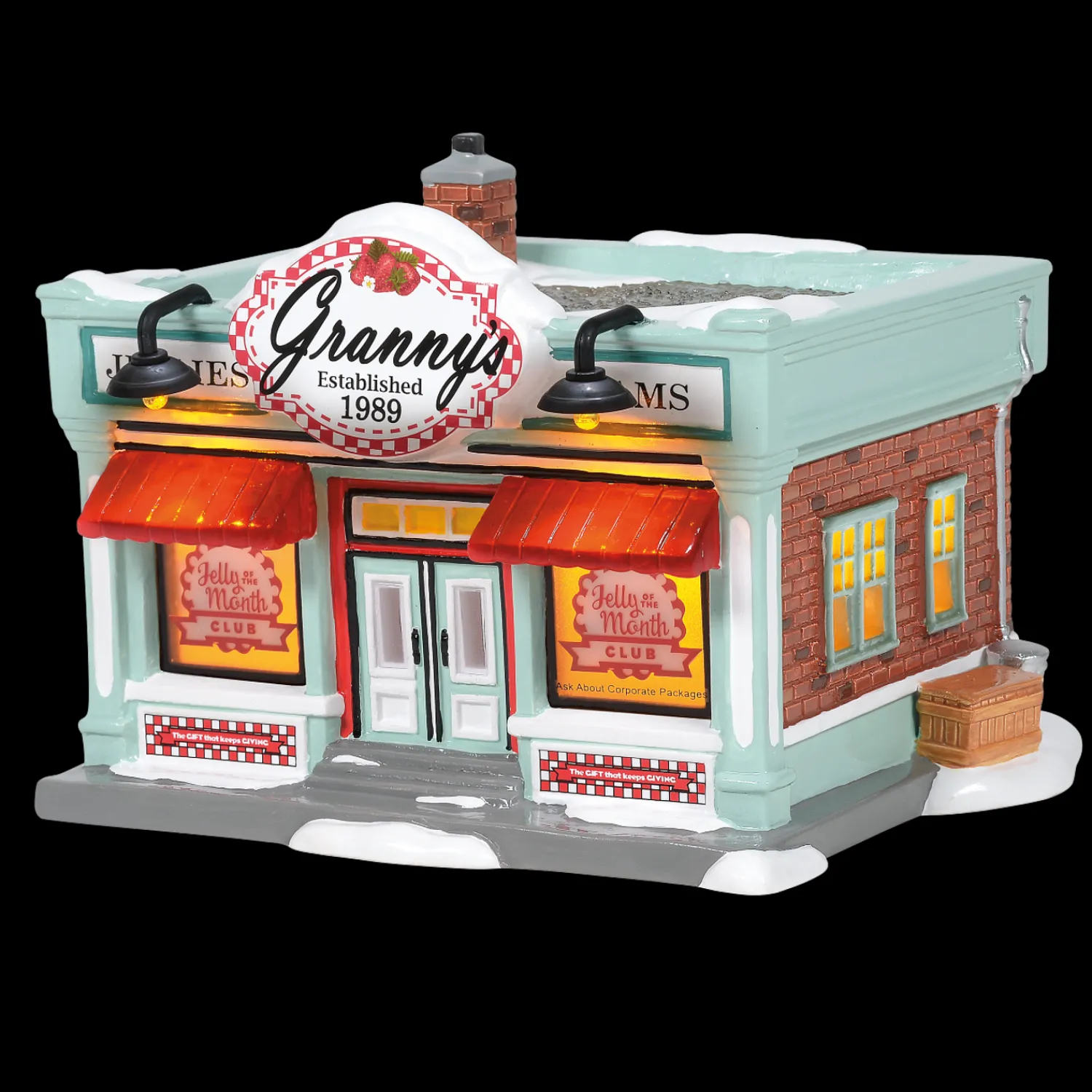 The Jolly Christmas Shop Department 56 Jelly Of The Month Club Christmas Vacation Village Building 6005452