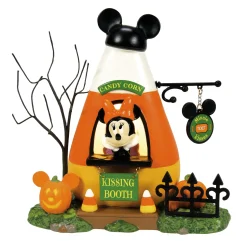 New The Jolly Christmas Shop Department 56 Mickey's Pumpkintown Minnie's Kissing Booth 2024 Set