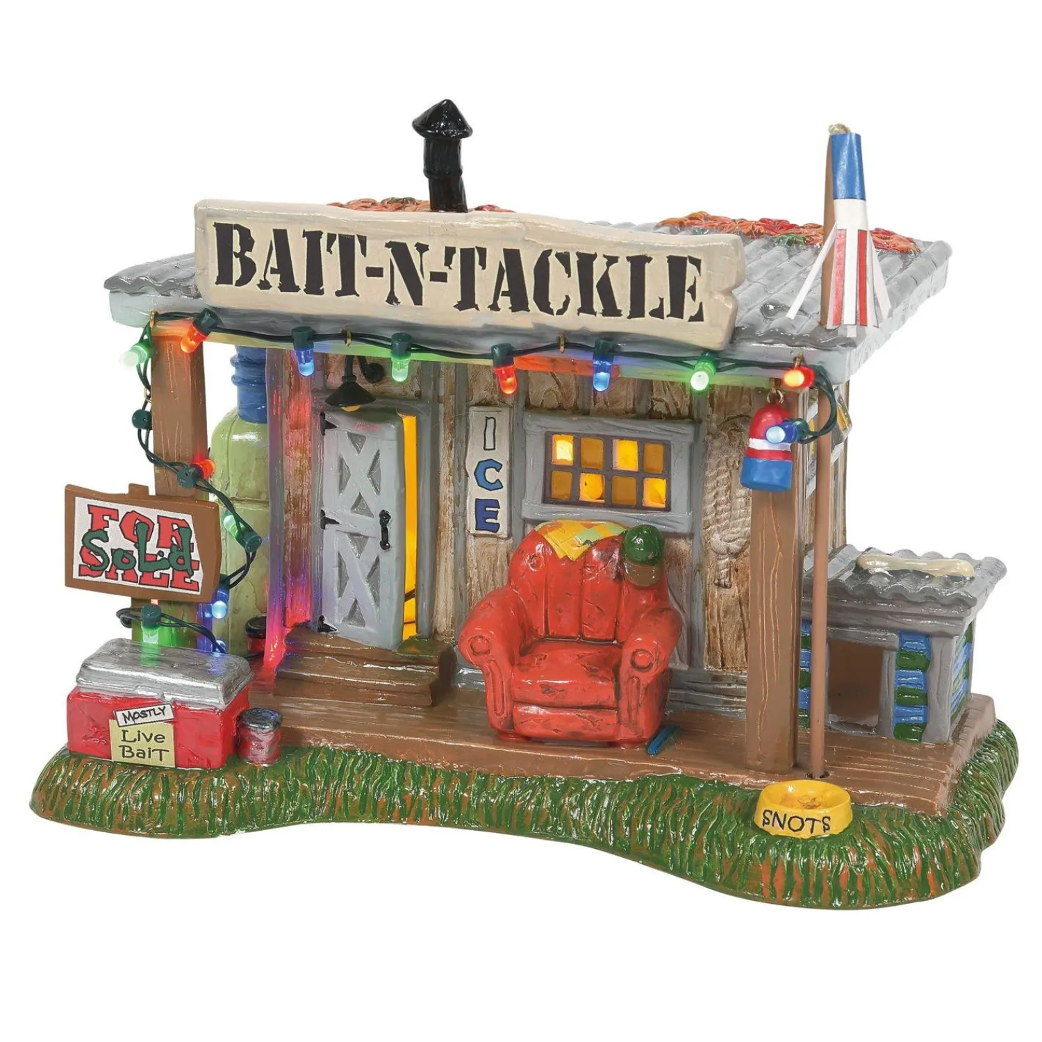 The Jolly Christmas Shop Department 56 National Lampoon's Christmas Vacation Selling The Bait Shop Building 6011426