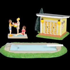 Hot The Jolly Christmas Shop Department 56 Pool Fantasy Set Christmas Vacation Village 6005457