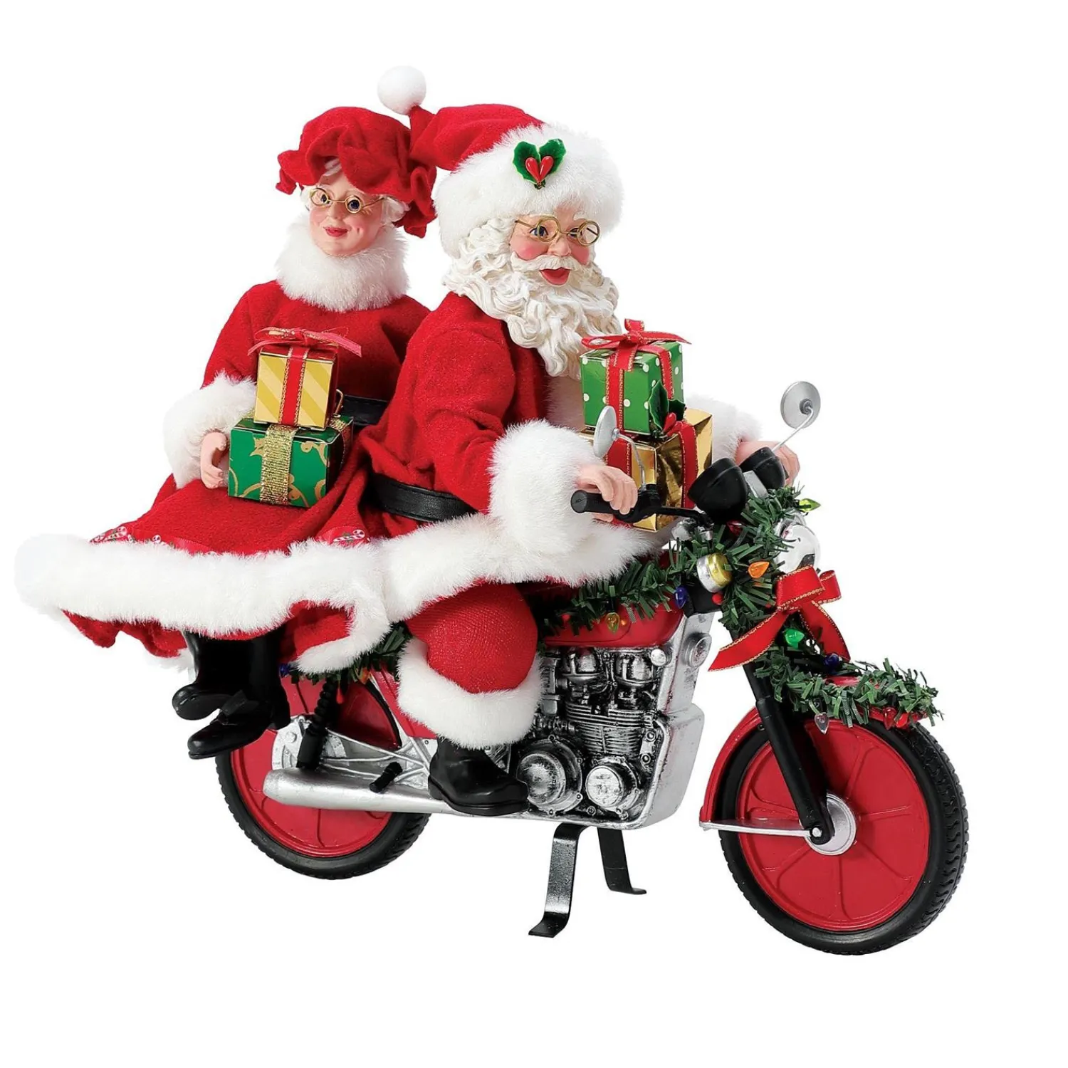Best The Jolly Christmas Shop Department 56 Possible Dreams Santa On Any Sunday Motorcycle Figure 6012222