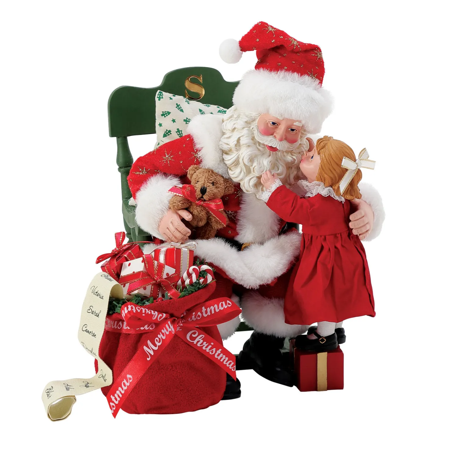 Clearance The Jolly Christmas Shop Department 56 Possible Dreams Santa Sharing Wishes Figure 6013882