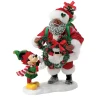 New The Jolly Christmas Shop Department 56 Possible Dreams African American Santa Evergreen Friendship Mickey Figure 6013931