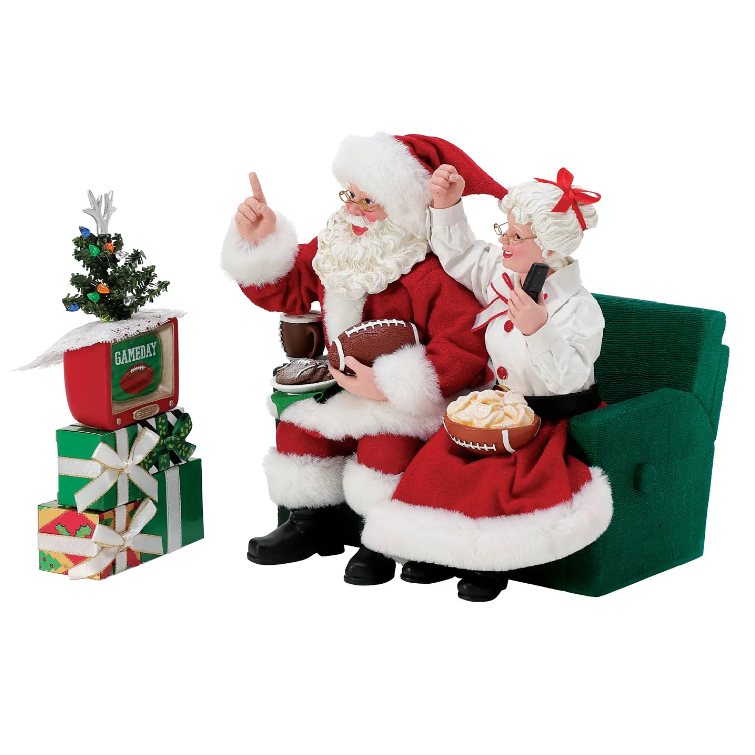 Hot The Jolly Christmas Shop Department 56 Possible Dreams Santa Binge Sports Watching Figure 6015238
