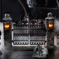 Discount The Jolly Christmas Shop Department 56 Snow Village Halloween Spooky Wrought Iron Gate 4047599