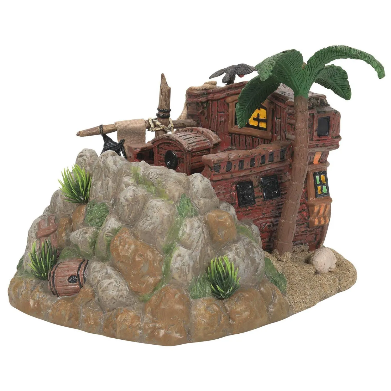 Discount The Jolly Christmas Shop Department 56 Snow Village Halloween Pirate Haven Hideaway Building 6011440