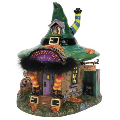 New The Jolly Christmas Shop Department 56 Snow Village Halloween Samantha's BOO-tique Building 6013596