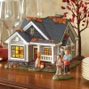 Outlet The Jolly Christmas Shop Department 56 Snow Village First Edition Gather 'Round For Thanksgiving Building 6013600FE