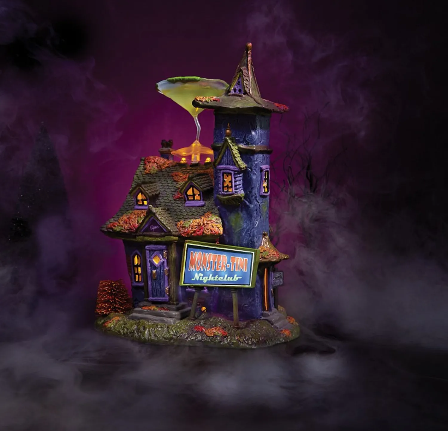 Outlet The Jolly Christmas Shop Department 56 Snow Village Halloween Monstertini's Nightclub Building 6013602