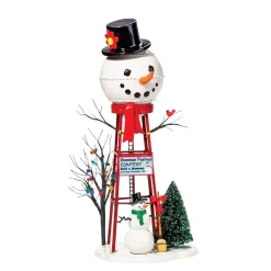 Best The Jolly Christmas Shop Department 56 Snowman Water Tower 800013