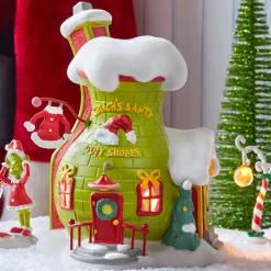 Best The Jolly Christmas Shop Department 56 The Grinch Village Grinch's Santy Suit Shoppe Building 6013018