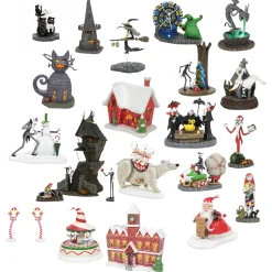 Clearance The Jolly Christmas Shop Department 56 The Nightmare Before Christmas 2024 Full 20 Pc Set
