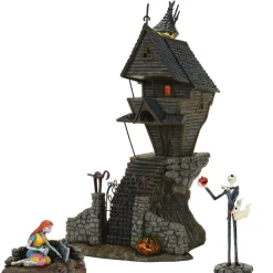 Sale The Jolly Christmas Shop Department 56 The Nightmare Before Christmas Village Jack's House With Jack & Sally 4060370