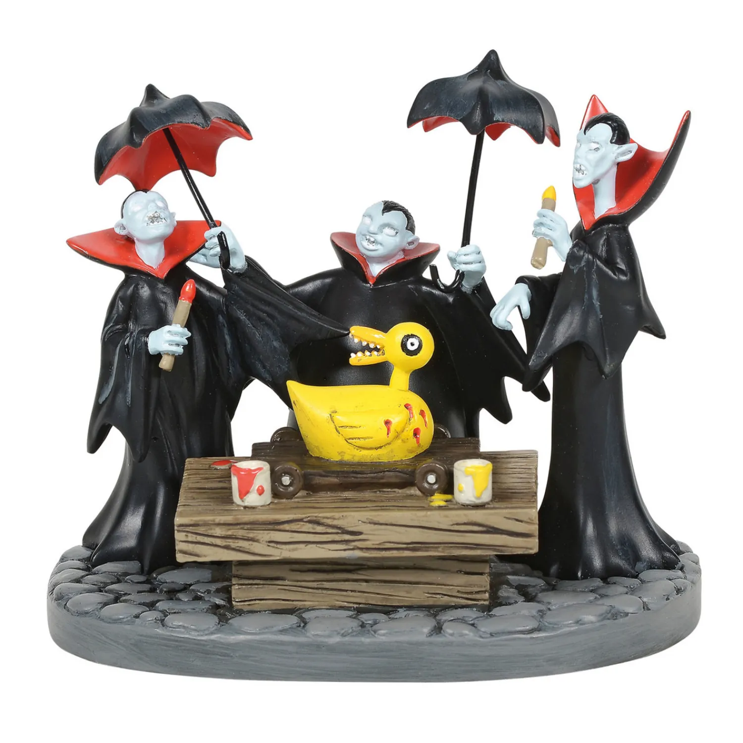 Hot The Jolly Christmas Shop Department 56 The Nightmare Before Christmas Vampire Brothers Prepare Duck Figure 6005596