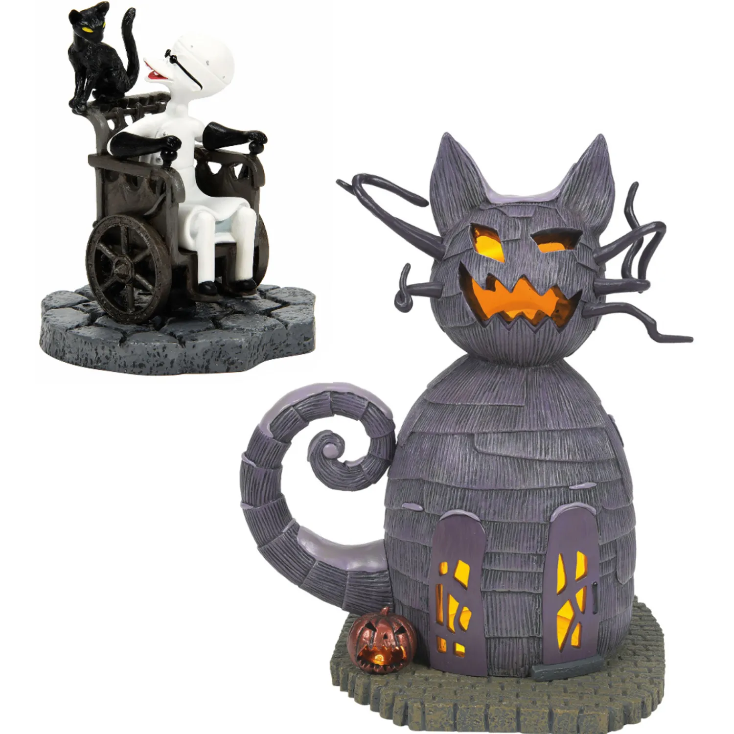 Best The Jolly Christmas Shop Department 56 The Nightmare Before Christmas New For 2024 Cat House And Dr. Finkelstein Set