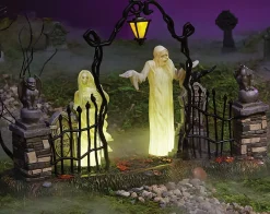 Discount The Jolly Christmas Shop Department Halloween Village Lighted Spiritual Guidance Cemetery Gate 6013640