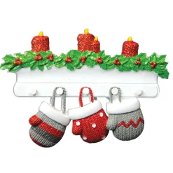 Outlet The Jolly Christmas Shop Family Personalized Christmas Ornament With 3 Mittens