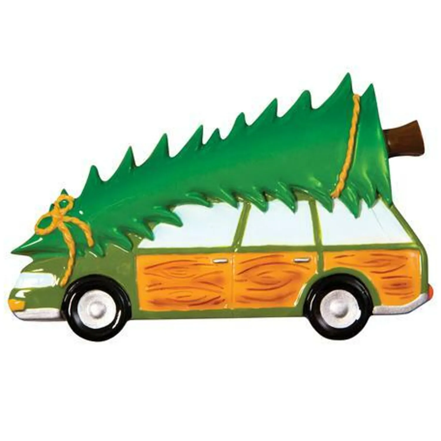 Best The Jolly Christmas Shop Family Station Wagon With Tree Personalized Christmas Ornament OR1565