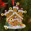 The Jolly Christmas Shop Gingerbread House Family Of 4 Personalized Christmas Ornament OR1872-4