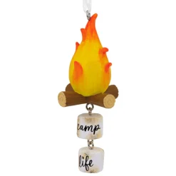 Best The Jolly Christmas Shop Hallmark 3.75" Campfire Christmas Ornament 1HGO2951
