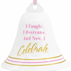 Online The Jolly Christmas Shop Hallmark 2.5" Cancer Bell Christmas Ornament 1HGO2825