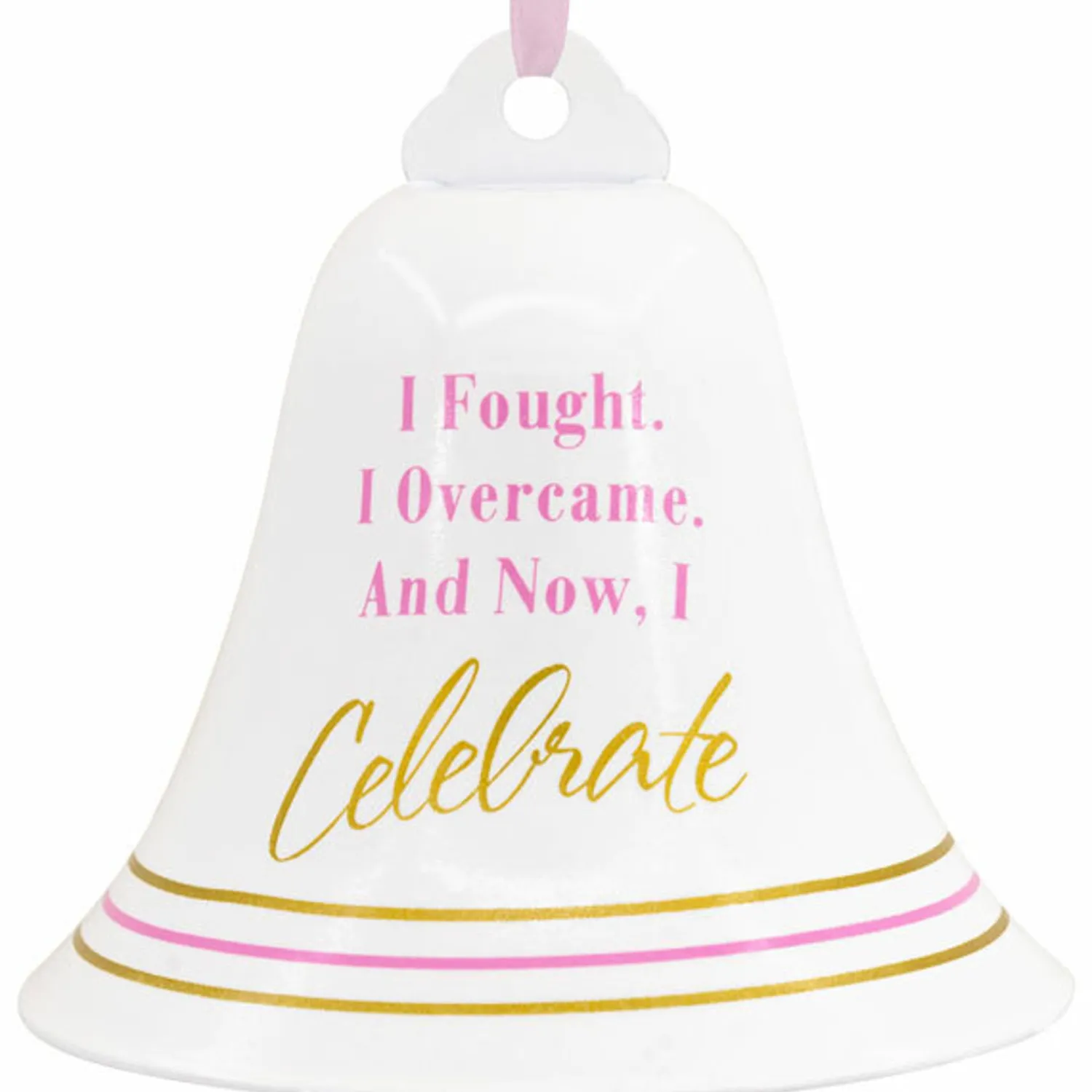 Online The Jolly Christmas Shop Hallmark 2.5" Cancer Bell Christmas Ornament 1HGO2825