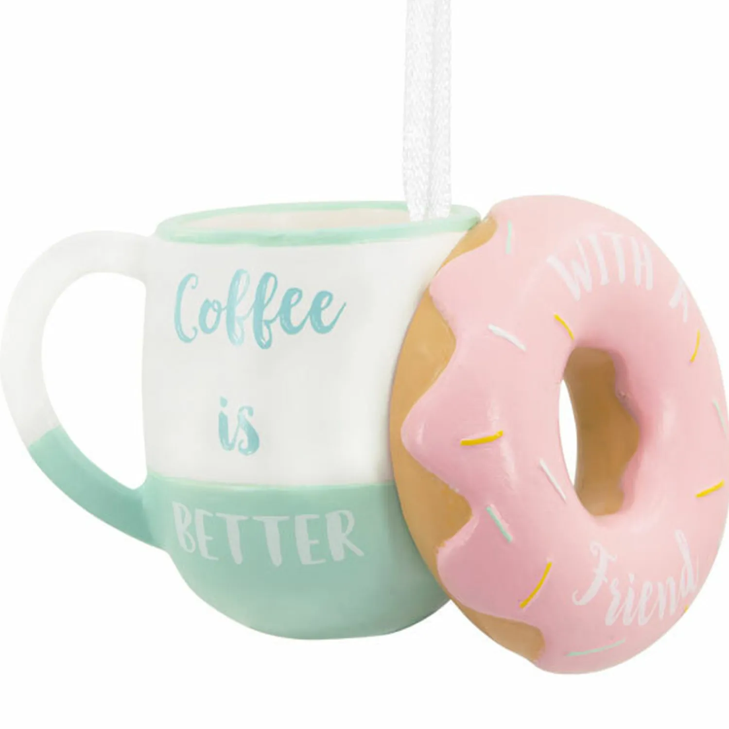 Discount The Jolly Christmas Shop Hallmark 3.5" Coffee & Friends Christmas Ornament 1HGO2797