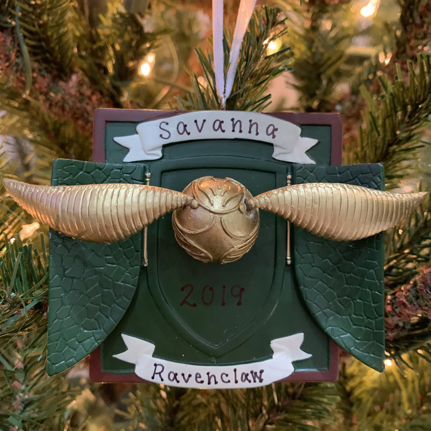 Outlet The Jolly Christmas Shop Hallmark 3" Harry Potter Golden Snitch Personalized Christmas Ornament 3HCM1000