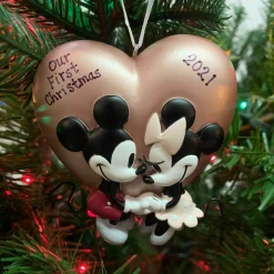 Outlet The Jolly Christmas Shop Hallmark 3" Mickey And Minnie Love Personalized Christmas Ornament 3HCM1002